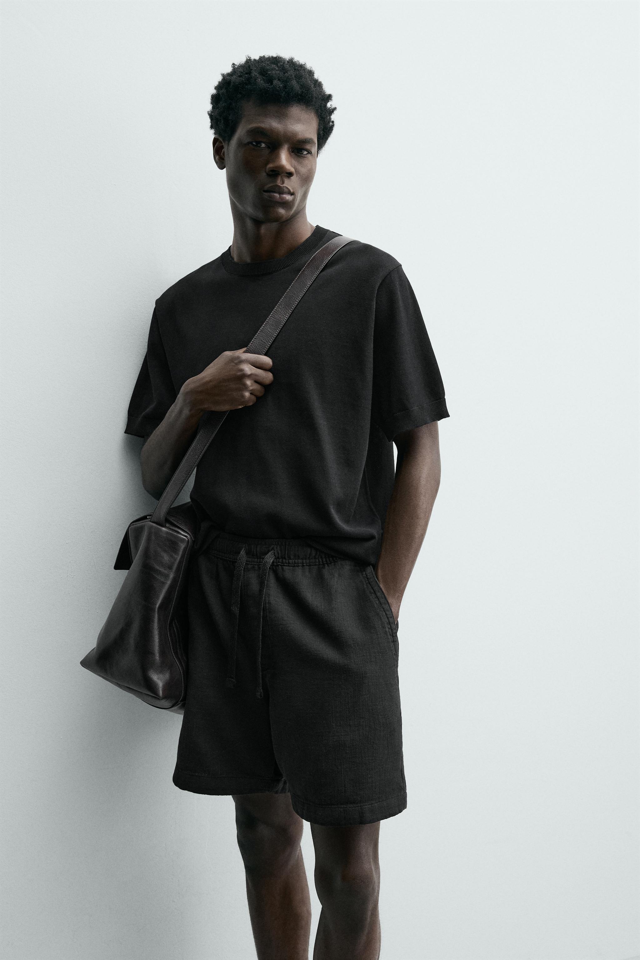LIGHTWEIGHT COTTON KNIT T-SHIRT